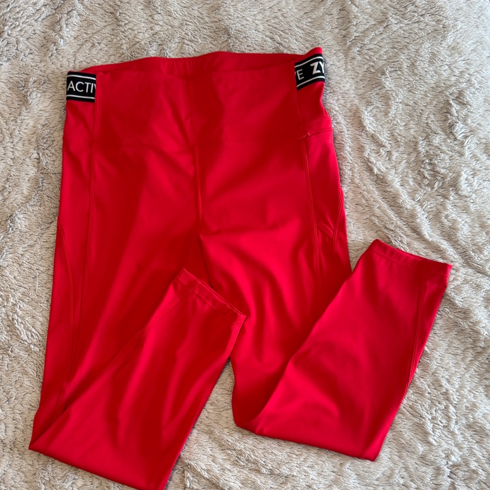 ZYIA Red Leggings size 12
